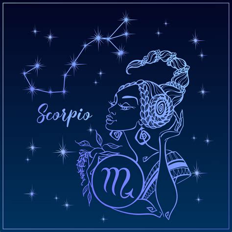 Zodiac sign Scorpio as a beautiful girl. The Constellation ...