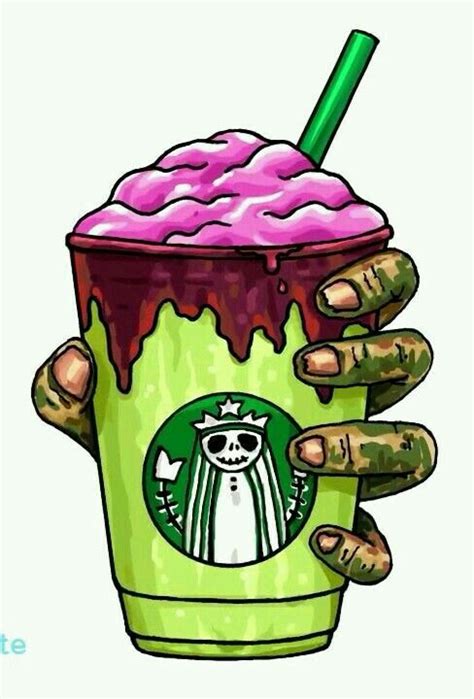 Zombie Frappuccino | Zombie drawings, Cute kawaii drawings ...