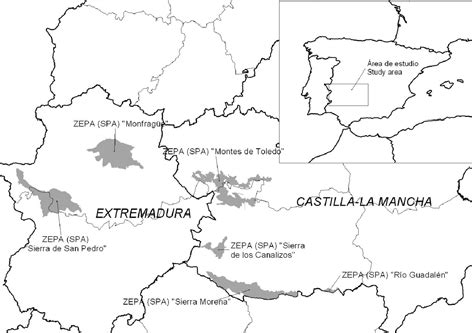 Zonas de Especial Protección de Aves  ZEPA  en las que se ha realizado ...
