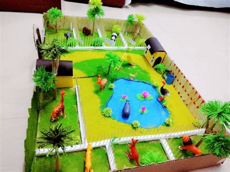 Zoo Model Hand made School Project | Zoo crafts, Zoo project, Kids art ...